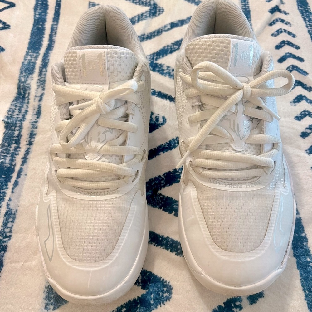 Puma LaMelo Ball MB White & Silver Men’s Basketball Shoes